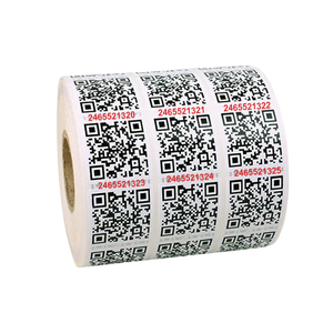 Stampa di dati variabili personalizzata con numero di serie etichetta codice a barre adesivi sequenziali adesivi quadrati codici termici QR etichette etichette