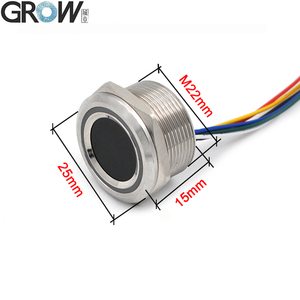 GROW R503-M22 DC3.3V 200 Capacity Round RGB LED Control <strong>Capacitive</strong> Fingerprint <strong>Sensor</strong> Module Scanner for <strong>Arduino</strong> Free SDK