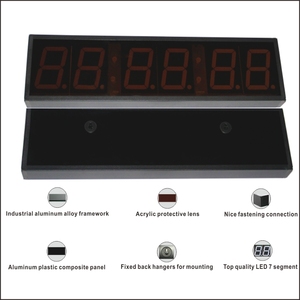 CHEETIE CP19 Dekoratives modernes Design Uhrzeit Datum Temperatur 6-stellige 4-stellige 7-Segment-LED-Uhranzeige Weiß