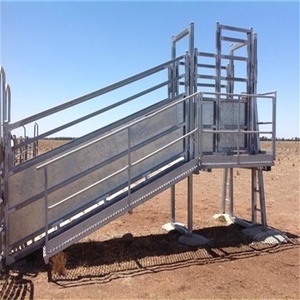 3.6m Durable Quality Heavy Duty Height Adjustable Cattle Loading <strong>Ramp</strong> with Cattle Panels and Gate for Cattle Yard - Product Image 5