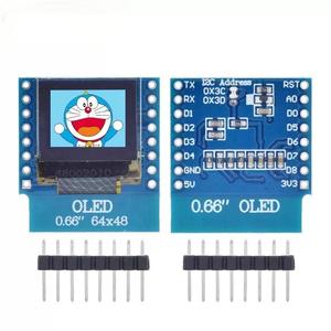 0,66-Zoll-OLED-Anzeigemodul LCD-Bildschirm modul IIC/I2C-Schnittstelle für D1 MINI