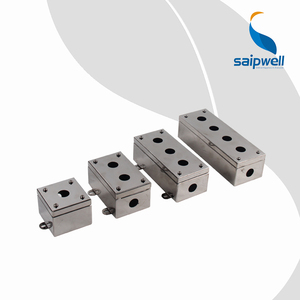 Scatola a pulsante a 3 vie per controllo industriale a prova di esplosione scatola di distribuzione IP66 pulsante a prova di esplosione E-STOP 2 fori - Product Image 6