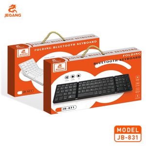 Jeqang-Teclado plegable BT, compatible con varios sistemas y múltiples dispositivos, con pantalla de - Product Image 5