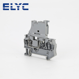 ST 4-HESI 5X20 Fuse <strong>Terminal</strong> <strong>Block</strong> With Disconnect Lever <strong>Spring</strong>-Cage <strong>Connection</strong> Mount on NS 35 DIN Rail Connector ST4-HESI - Product Image 4