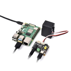 WS seri veri yolu Servo sürücü panosu, ahududu Pi/Arduino/ESP32 için Servo güç kaynağı ve Servo denetleyiciyi entegre eder
