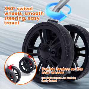 รถเข็นสัตว์เลี้ยงแบบพับได้หรูหราพร้อมที่ใส่สุนัขระบายอากาศได้รถเข็นกลางแจ้งสำหรับสัตว์เลี้ยงคุณสมบัติที่สำคัญสามารถพับเก็บได้หรูหรา - Product Image 4