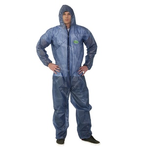工厂批发一次性CE ISO PPE PP + PE防护服可定制工作服个人防护设备 - Product Image 1