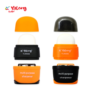 Hot-Bán Tẩy/Bút Chì Mài 2-Trong 1 Hình Bầu Dục Hình Dạng Thiết Kế Cao Su Tẩy Hợp Kim Lưỡi Mài Cho Sinh Viên - Product Image 2