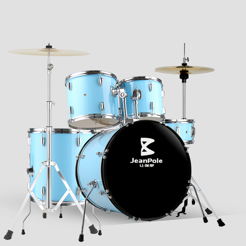 5 tambours 2 cymbale-LakeBlue