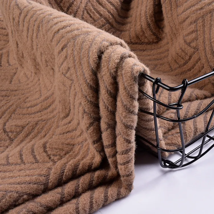 Заводской дизайн, термоусадочная ткань из полиэстера Naylon, жаккардовая молочная шелковая ткань для женщин, пальто