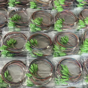 12 Core SC LC FC ST Fibra óptica Pigtail Codificado por color Cable de empalme Uso del panel de conexión - Product Image 6
