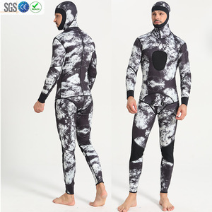 Tùy chỉnh 3mm 5mm Neoprene trùm đầu dài tay áo lặn phù hợp với người đàn ông ngụy trang spearfishing Wetsuit cho câu cá kayak - Product Image 3