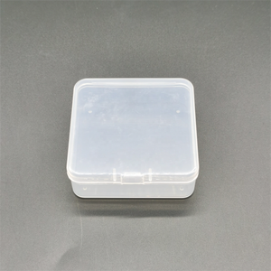 PP塑料盒矩形可视容器盒，用于台式储物，带铰链盖 - Product Image 3