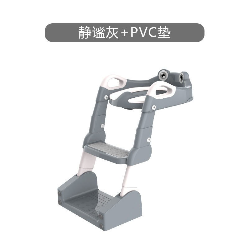 แผ่นรองพื้น PVC สีเทา ลายกบ 2-in-1
