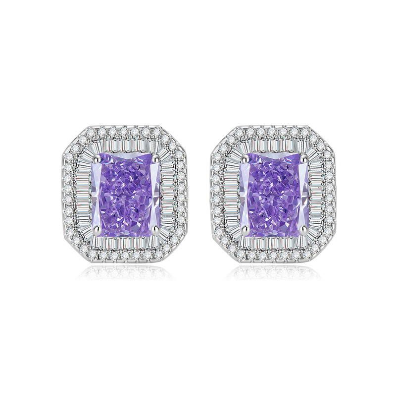 Earrings (purple)