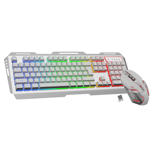 Tailor Anti-ghosting Gaming <strong>Keyboard</strong> Mouse Combo RGB Backlit Rechargeable Wireless Gaming <strong>Keyboard</strong> and Mouse Kit (Black) - Product Image 3