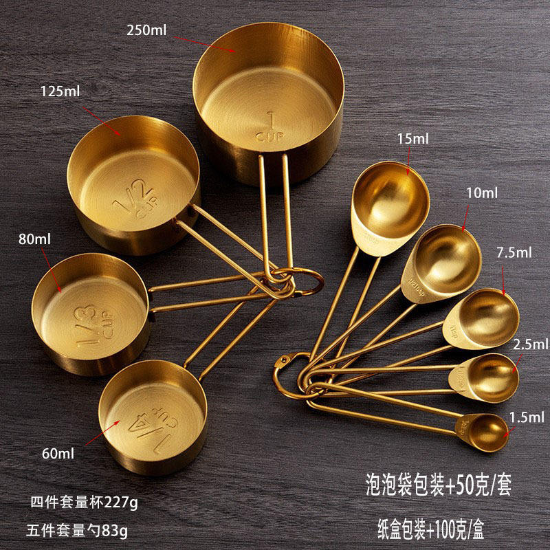 Titanium-plated gold color set