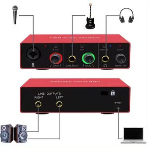 Wholesale Full Set Power Mixer Professional Studio Recording Sound Card Price Usb Audio Interface - Product Image 1