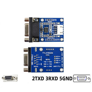 Taidacent-Adaptador de nivel de 3,3 V, 5V, 12V, 24V, MAX323, MAX3232, DB9, RS232, Uart, puerto Serial a módulo convertidor TTL - Product Image 2