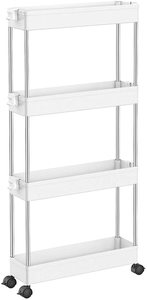 Fast Dispatch 4 Tier Rolling Storage Carts Mobile Organizer Storage Rolling Cart <strong>Trolley</strong> - Product Image 2