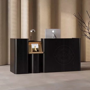 现代设计高品质办公室前台接待台l形前台沙龙接待台 - Product Image 2