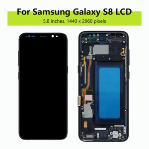 ชิ้นส่วนหน้าจอเหมาะสำหรับ Samsung Galaxy S8/S8 Plus ใช้งานร่วมกับจอ LCD ของโทรศัพท์มือถือที่มีอัตราเฟรมสูง