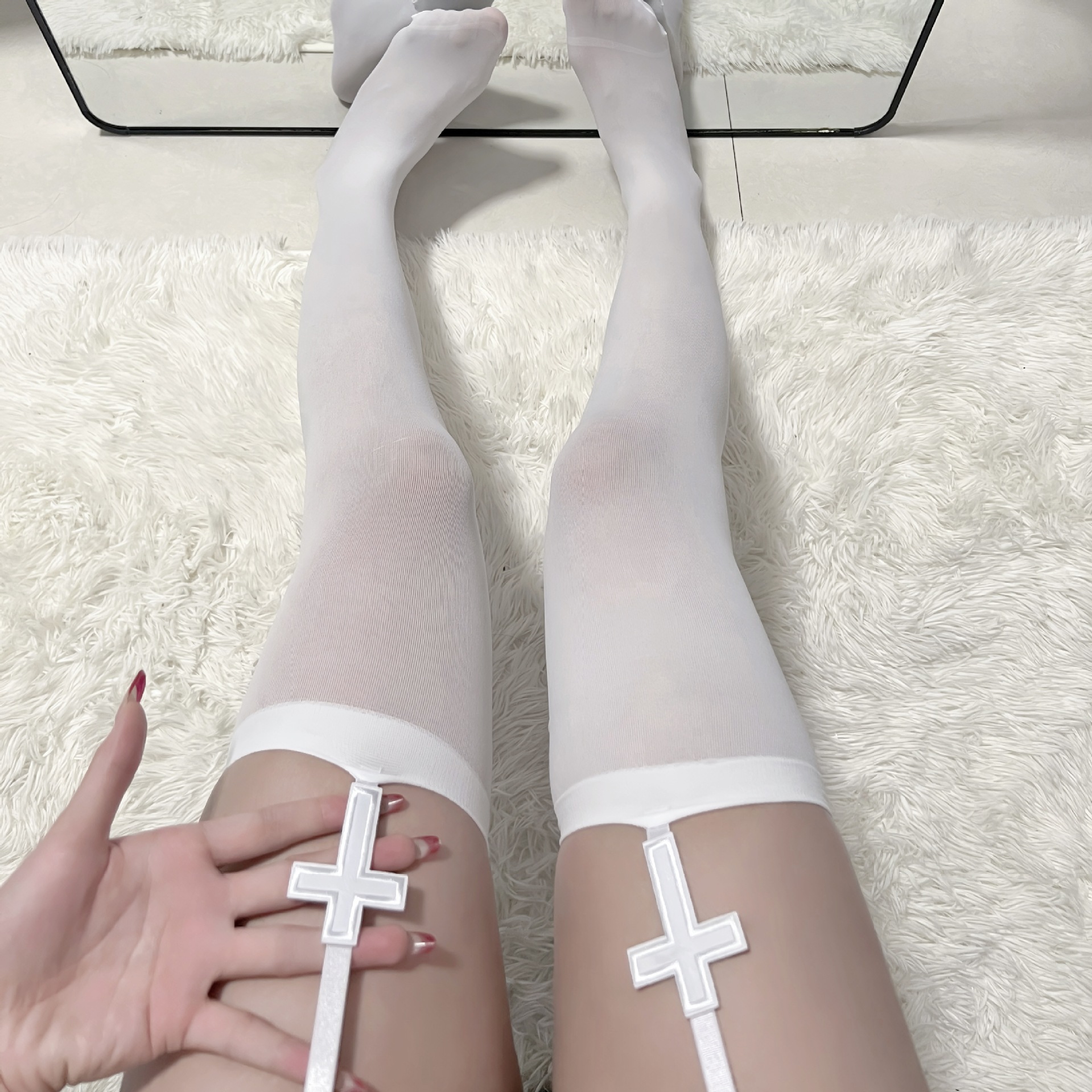 2050 White Strappy Cross