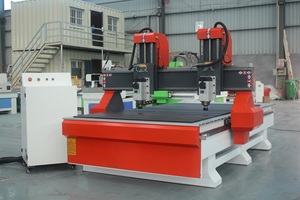Velocidad rápida Dsp controlado 2 husillos talla de madera Ce máquina doble cabeza madera Cnc enrutador máquina para carpintería - Product Image 2