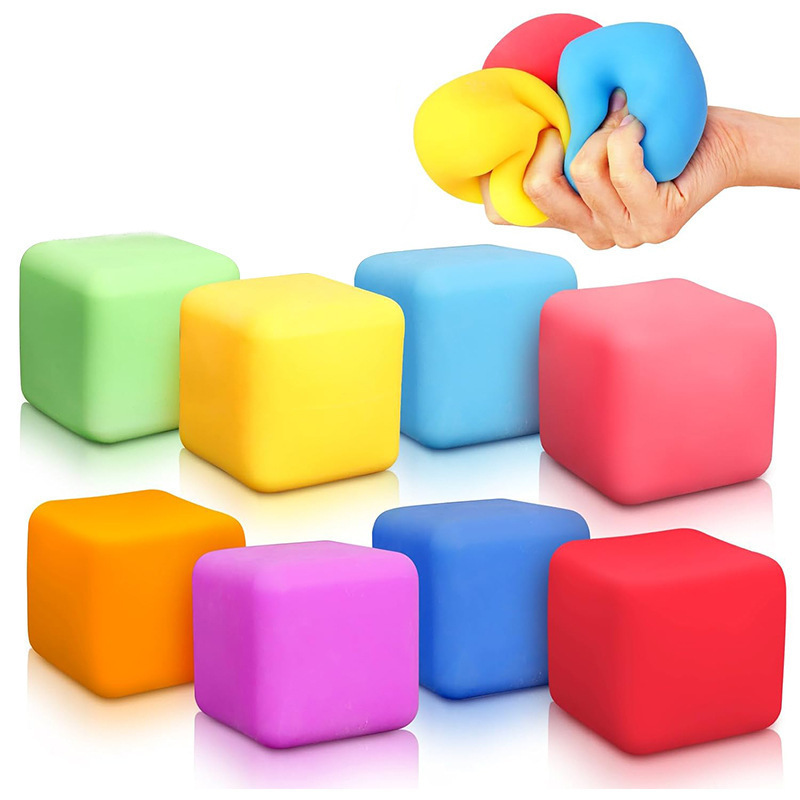 5.5 cm ice cube flour ball squishy toy-1 piece