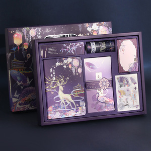 Set creativo di quaderni per studenti classici retrò con copertina rigida di dimensioni A5 e rilegatura termica confezione regalo - Product Image 5