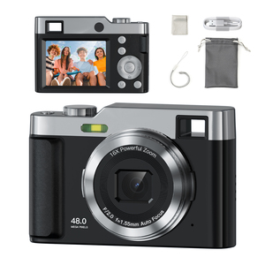 DC02ポータブルデジタルCCDカメラ48MP 2.4インチスクリーン16X 4Kポイント撮影コンパクト写真ビデオ用中国メーカー - Product Image 1
