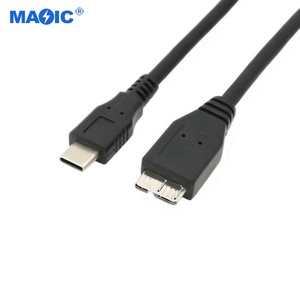 สายเคเบิลที่ใช้กันทั่วไป OEM 1m ฮาร์ดไดรฟ์สายเคเบิลประเภท C ถึง Micro USB C Micro USB - Product Image 2