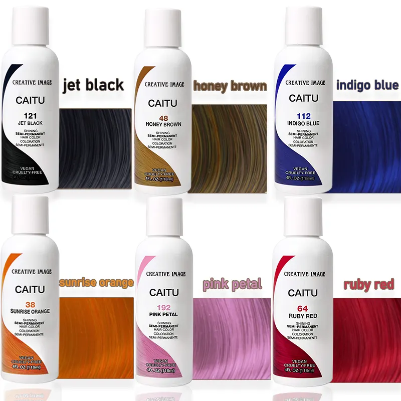 工場16色利用可能なカラーヘア着色剤購入16色利用可能な半永久染料ヘアカラーヘア