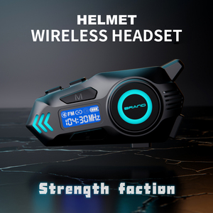 K09 Ipx8 Waterdicht Bt5.4 Motorfiets Mesh Intercomhelm Oortelefoon <span class=keywords><strong>Handsfree</strong></span> Communicatiesysteem Hoofdtelefoon - Product Image 6