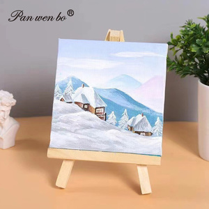 Có thể gập lại nghệ sĩ bàn gỗ Bảng <span class=keywords><strong>mini</strong></span> hiển thị giá vẽ trống <span class=keywords><strong>mini</strong></span> kéo dài vải giá vẽ thiết lập máy tính để bàn vải với Giá vẽ - Product Image 3