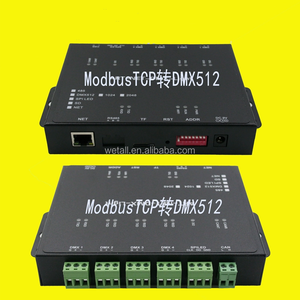 Преобразователь протокола ModbusTCP в DMX512 PLC управляет системой освещения сцены с контроллером освещения ламп WS2812 - Product Image 4