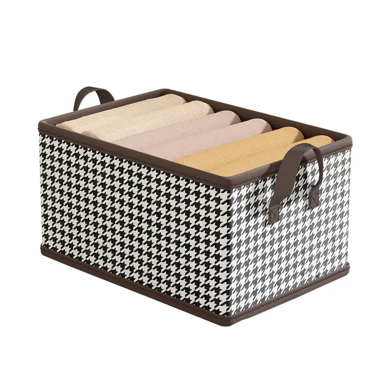 Cube de rangement pliable Non tissé de haute qualité boîte de rangement décorative pour la maison organisateur pour le stockage de fichiers