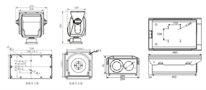 Gece görüş ile 4MP güvenlik PTZ kamera 8KM araç algılama çok spektrum Analog isteğe bağlı - Product Image 2