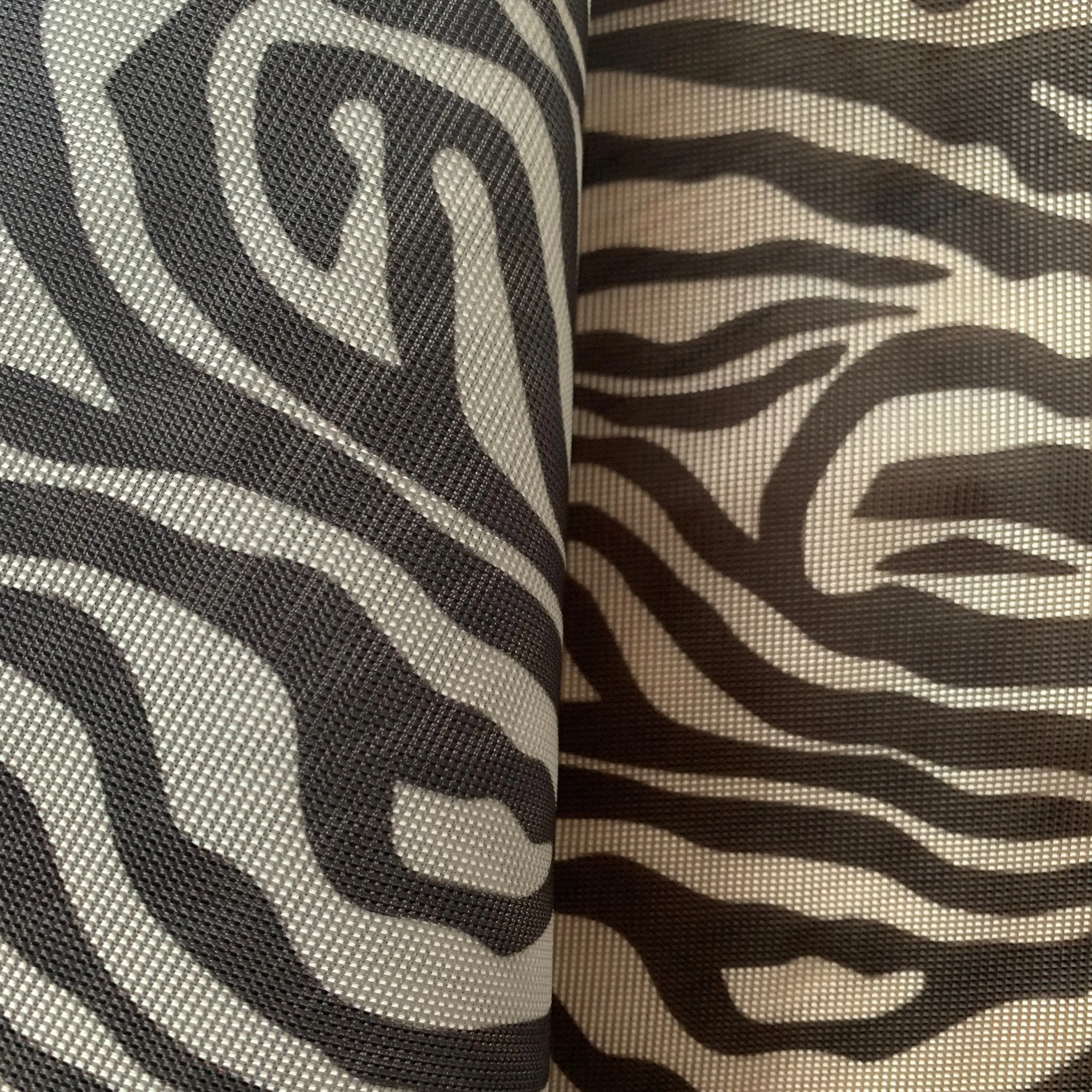 Wholesale zebra printed polyester mesh fabric