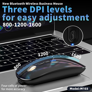 2025 HXSJ M103 2.4G 3-Mode arkadan aydınlatmalı ince Mini optik oyun fare bilgisayar masaüstü için şarj edilebilir kablosuz ofis fareler - Product Image 3