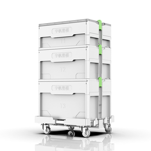 OEM可定制PP塑料和铁移动组合工具箱套装可堆叠手推车工具箱 - Product Image 3