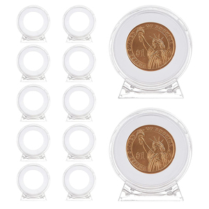 21Mm Đến 46Mm Thu Morgan Bạc Đô La Đồng Xu Chủ Lưu Trữ Rõ Ràng Nhựa Đồng Xu Viên Nang Với Có Thể Điều Chỉnh Gasket - Product Image 6