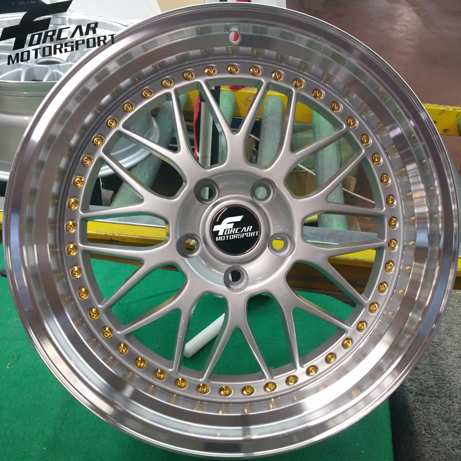 Top Quality Silver Alloy Car WheelためBBSと17/18インチ5*100-120ミリメートル