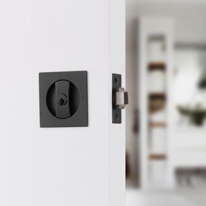 Bền chống gỉ dễ dàng cài đặt <span class=keywords><strong>Key</strong></span> mở khóa vuông Kẽm hợp kim trượt Bifold Pocket Door <span class=keywords><strong>Lock</strong></span> phần cứng riêng tư kéo xử lý - Product Image 4