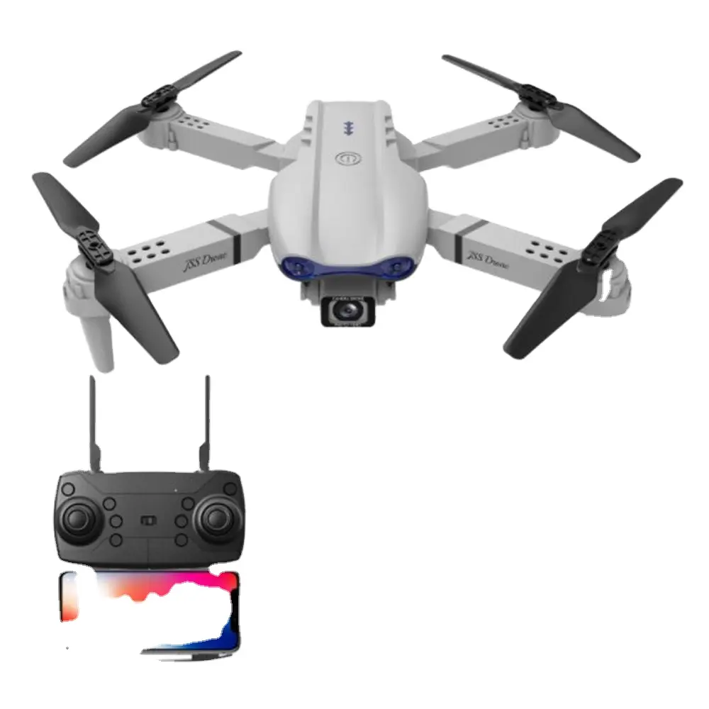 E99 4K oyuncak drone uzaktan kumanda HD çift kamera WiFi iletim fpv otomatik dönüş quadcopter Rc helikopter çocuklar için