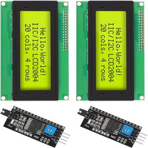 2 pezzi IIC I2C TWI modulo LCD seriale 2004 20x4 blu retroilluminazione con adattatore di interfaccia I2C compatibile con Raspberry Pi - Product Image 1