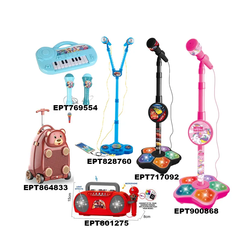 EPT Girl Gifts Battery Operated Toy Gaming Mini Keyboard Musical Instrument Piano With Microphone For Kids Toddlers 1-3 Year Old