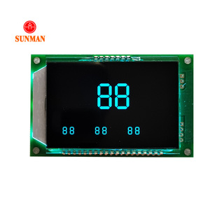 Benutzer definierte monochrome 7-Segment-LCD-Anzeige für Wechsel richter - Product Image 3