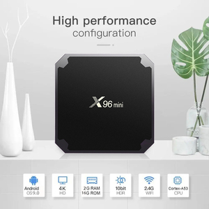 Hochwertige Android 9.0 TV-Box X96mini Amlogic S905W Quad Core 2GB <span class=keywords><strong>RAM</strong></span> 16GB ROM Werks versorgung Günstiger Preis Mortal Set-Top-Box - Product Image 2
