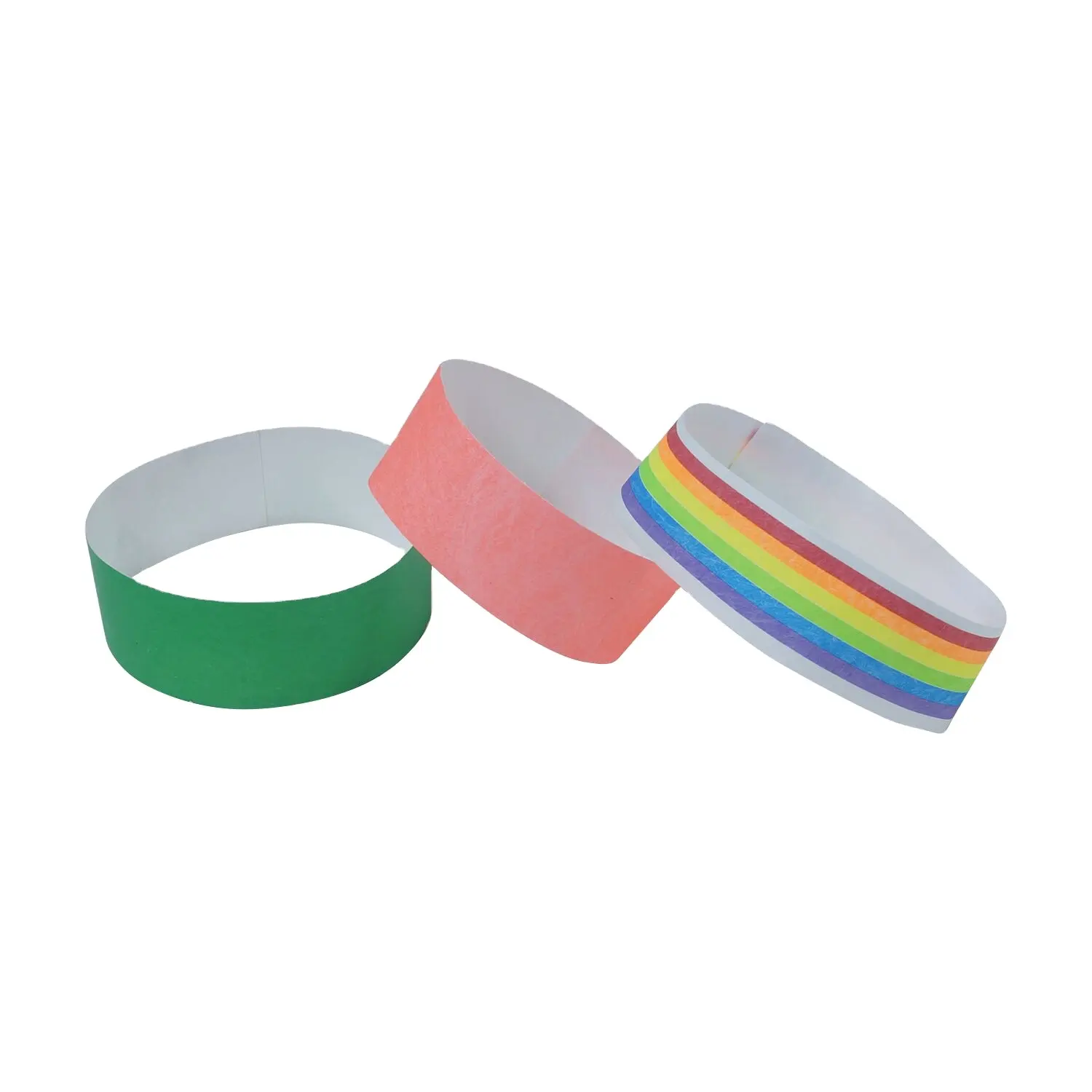 Bracelet en Tyvek à impression couleur avec logo personnalisé Bracelets en papier bon marché pour événements